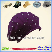 LSC29 Fashion Girl 100% снег рекламные крышки зимней шапки Хлопок Hat